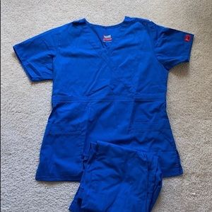Royal blue scrubs